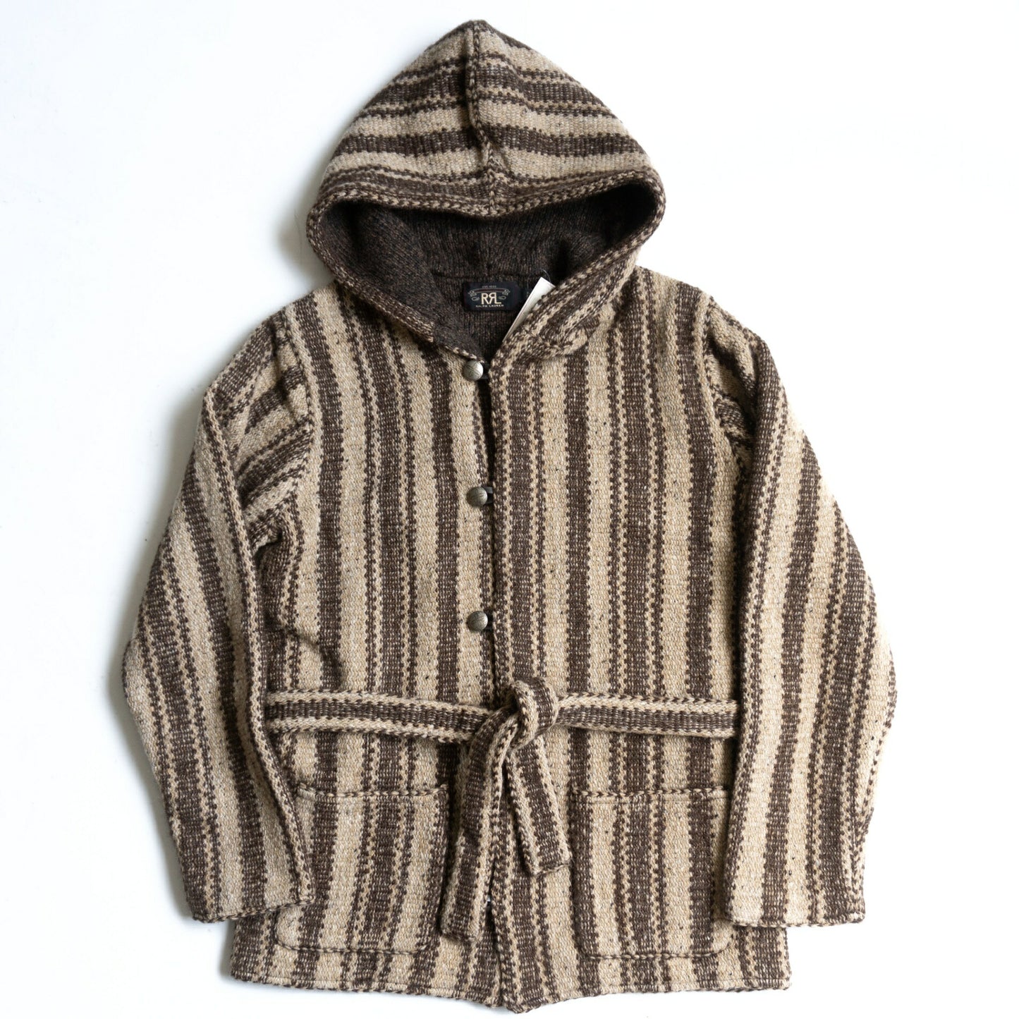 RRL Trapper Knit Jacket Wool Silk Alpaca Size M