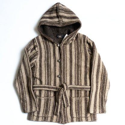 RRL Trapper Knit Jacket Wool Silk Alpaca Size M