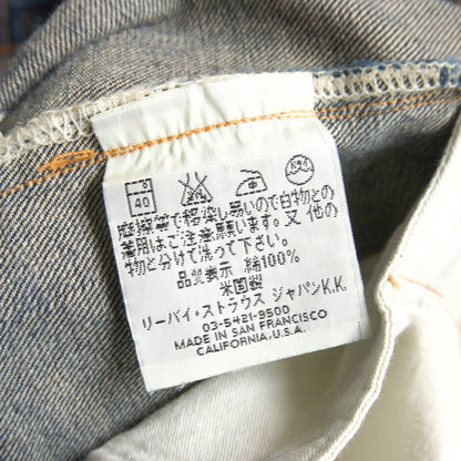 LEVI'S Valencia 201XX Big E Denim Jeans USA Made Size 32×36