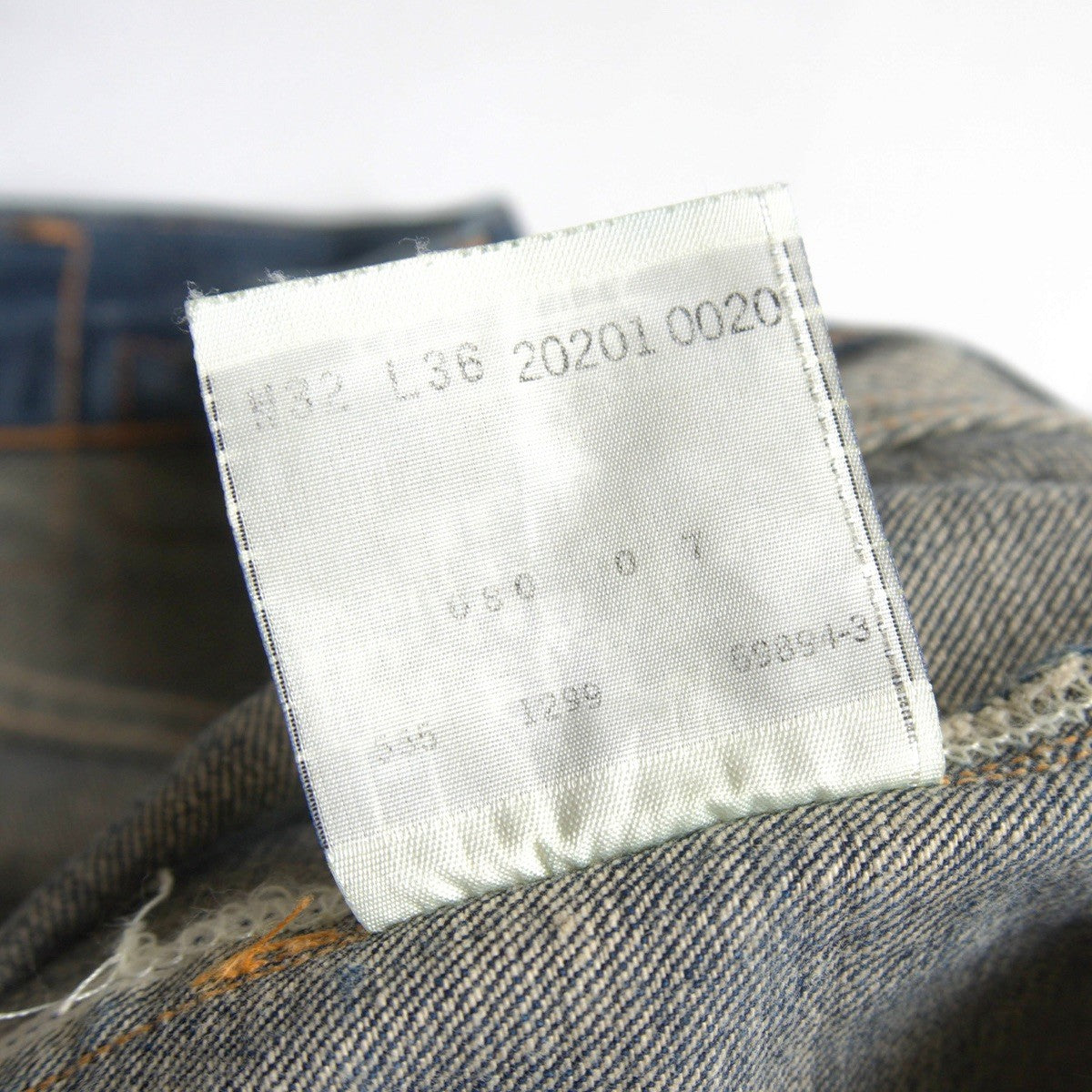 LEVI'S Valencia 201XX Big E Denim Jeans USA Made Size 32×36