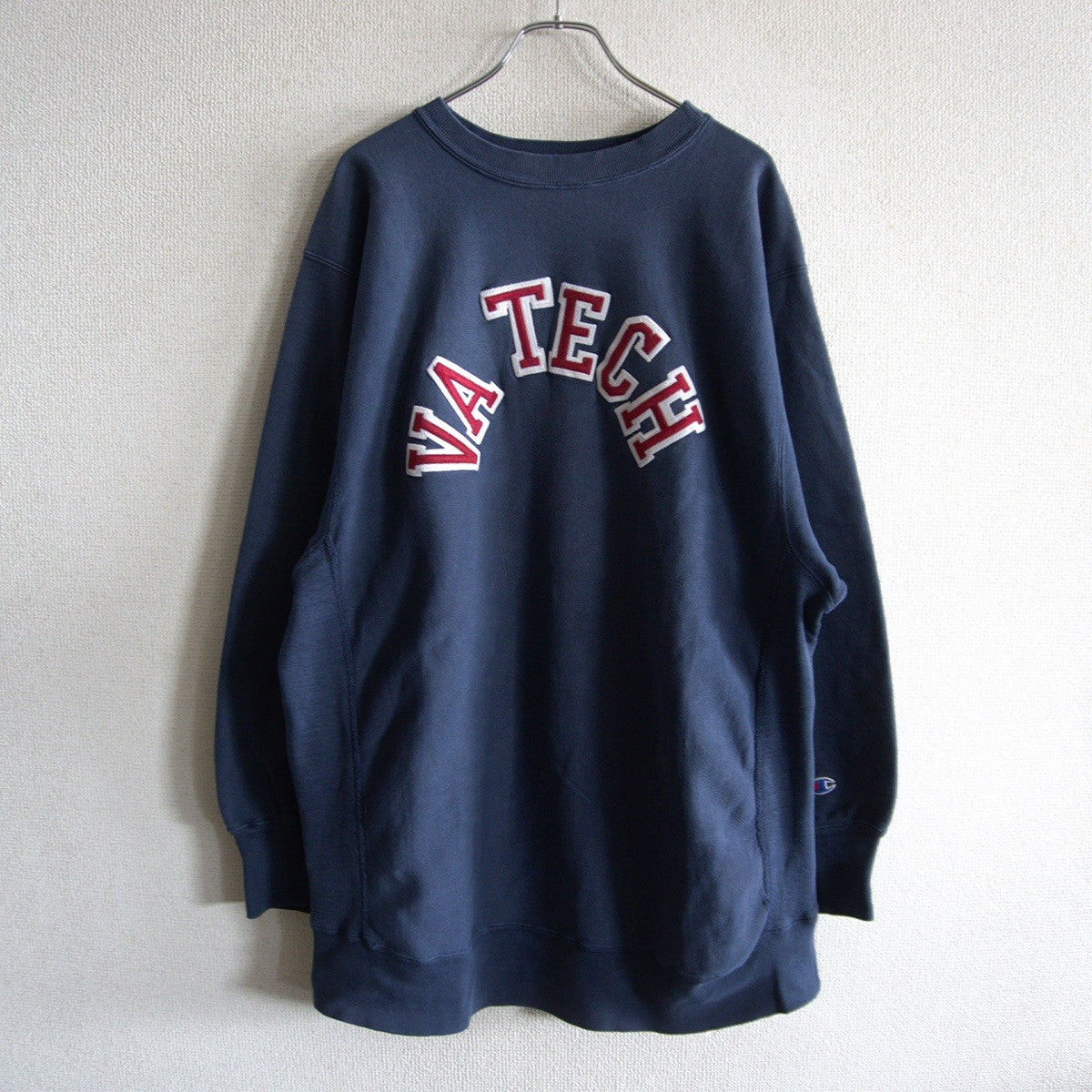 CHAMPION 80s VA Tech Reverse Weave Sweatshirt Size XXL