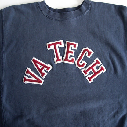 CHAMPION 80s VA Tech Reverse Weave Sweatshirt Size XXL