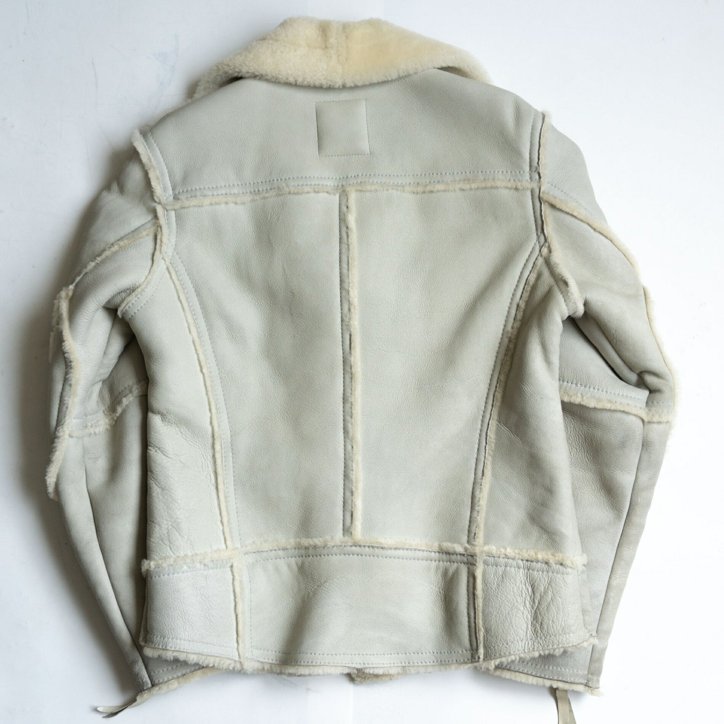 SCHOTT Mouton Riders Jacket Sheepskin Gray Size L