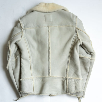 SCHOTT Mouton Riders Jacket Sheepskin Gray Size L