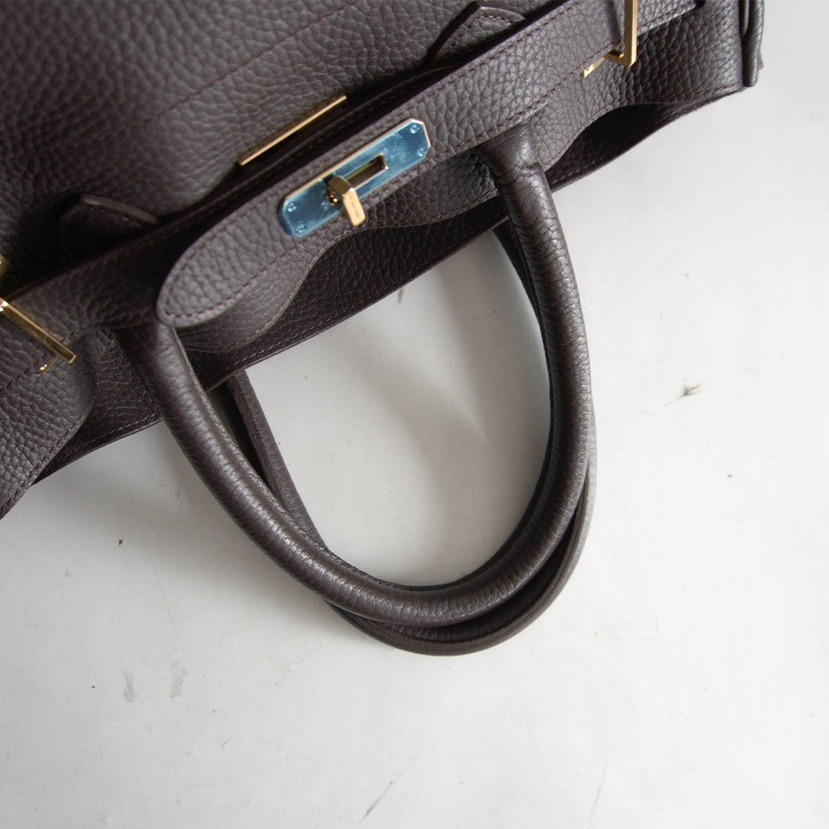 SITA PARANTICA Grained Leather Handbag Brown Size ONE SIZE