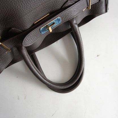SITA PARANTICA Grained Leather Handbag Brown Size ONE SIZE