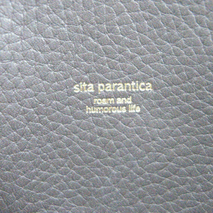 SITA PARANTICA Grained Leather Handbag Brown Size ONE SIZE