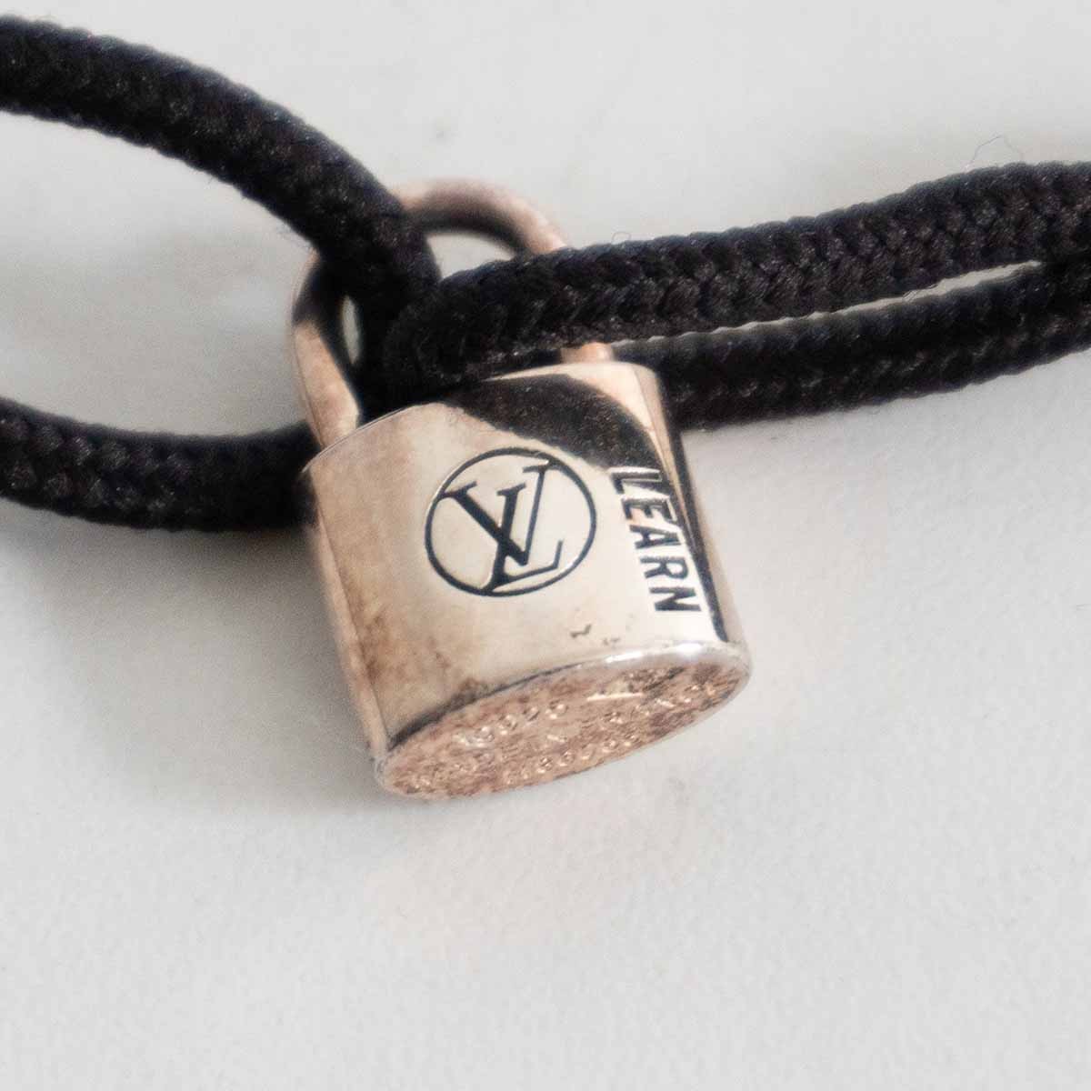 LOUIS VUITTON QA5524 Silver Lockit Bracelet Size ONE SIZE