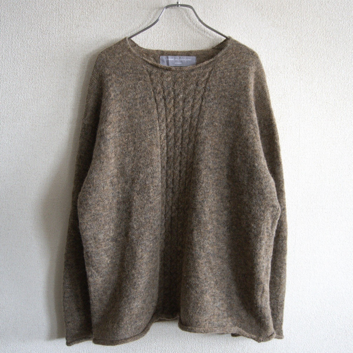 COMME des GARCONS HOMME 90s Wool Cable Knit Size L