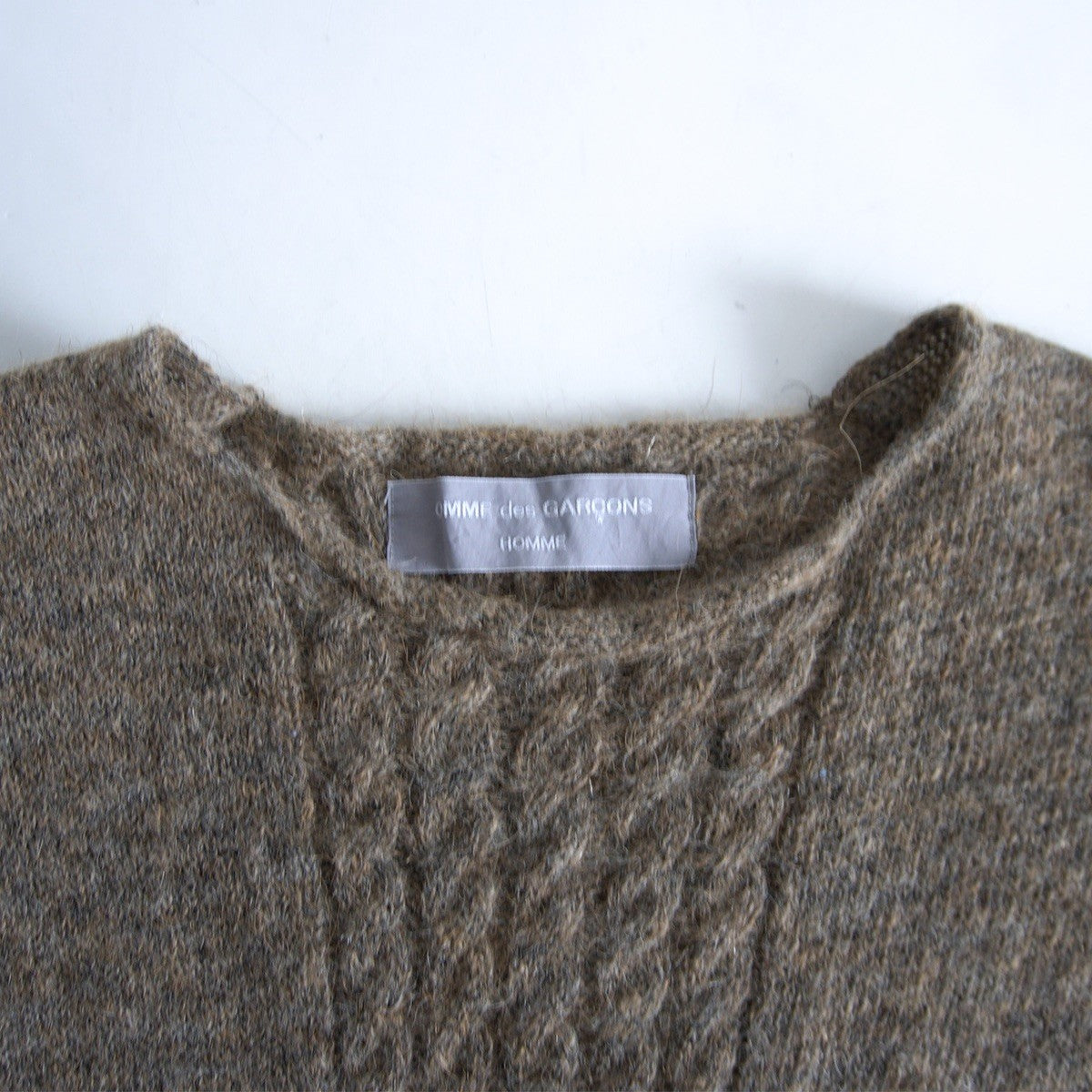 COMME des GARCONS HOMME 90s Wool Cable Knit Size L