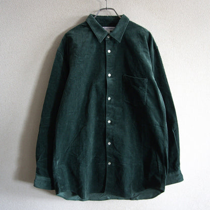 COMME des GARCONS SHIRT Corduroy Shirt Green Made in Size X