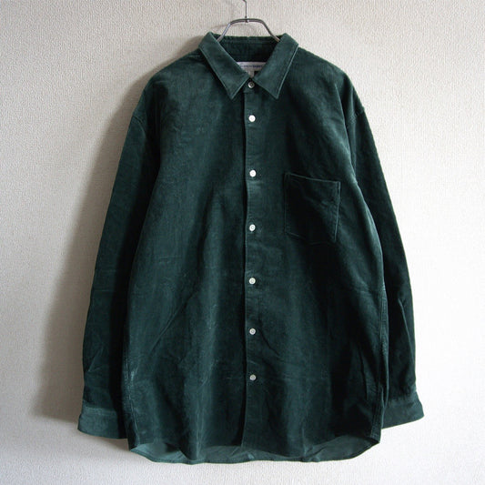 COMME des GARCONS SHIRT Corduroy Shirt Green Made in Size X