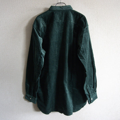 COMME des GARCONS SHIRT Corduroy Shirt Green Made in Size X