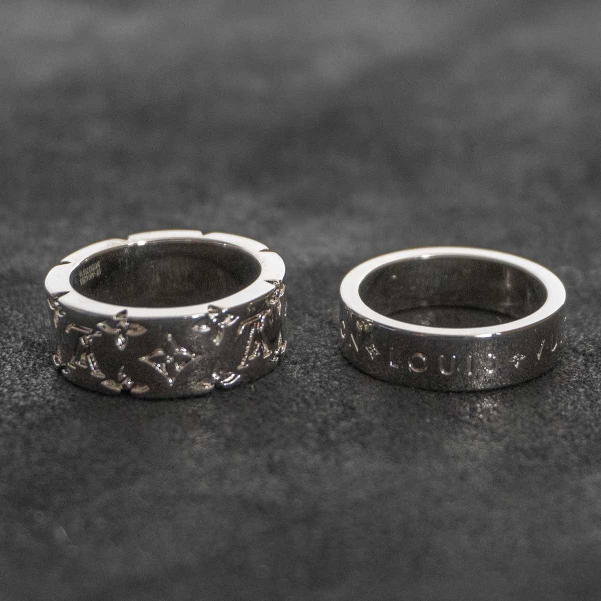 LOUIS VUITTON M1507MM LV Mosaic Set Ring Size ONE SIZE