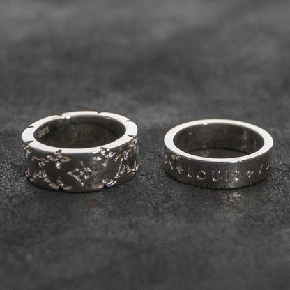 LOUIS VUITTON M1507MM LV Mosaic Set Ring Size ONE SIZE