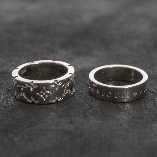 LOUIS VUITTON M1507MM LV Mosaic Set Ring Size ONE SIZE