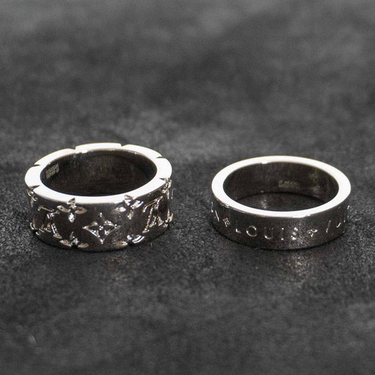 LOUIS VUITTON M1507MM LV Mosaic Set Ring Size ONE SIZE
