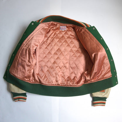 STYLE EYES Full-Decorated Leather Sleeve Varsity Size 38