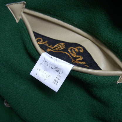 STYLE EYES Full-Decorated Leather Sleeve Varsity Size 38