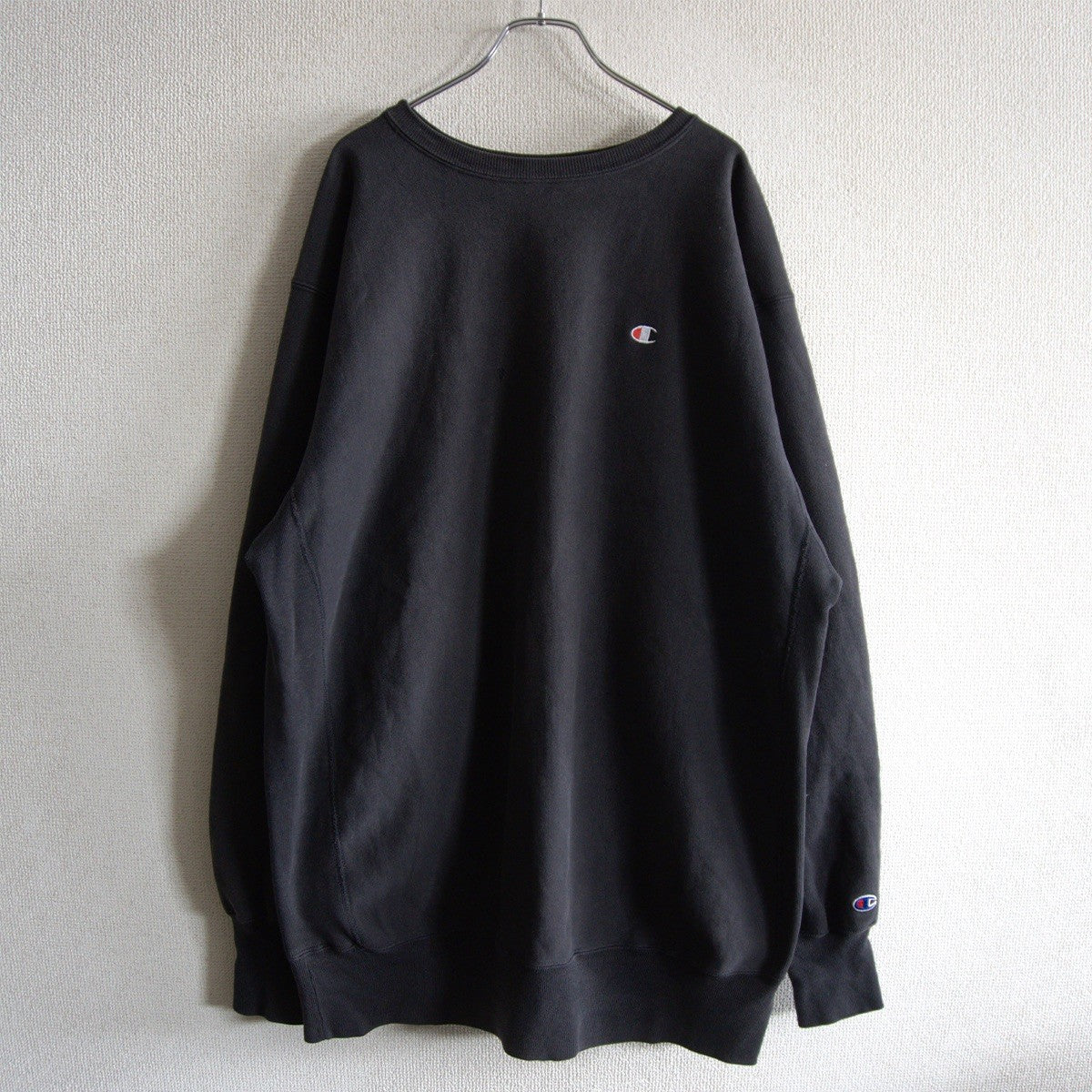 CHAMPION 90s Reverse Weave Black USA Sweatshirt Size XXL