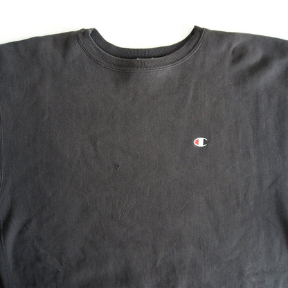CHAMPION 90s Reverse Weave Black USA Sweatshirt Size XXL
