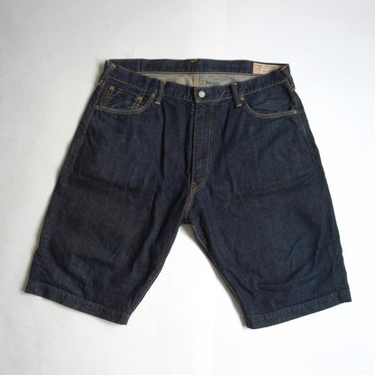 EVISU 7001 Big Seagull Dark Indigo Short Denim Pants Size 38