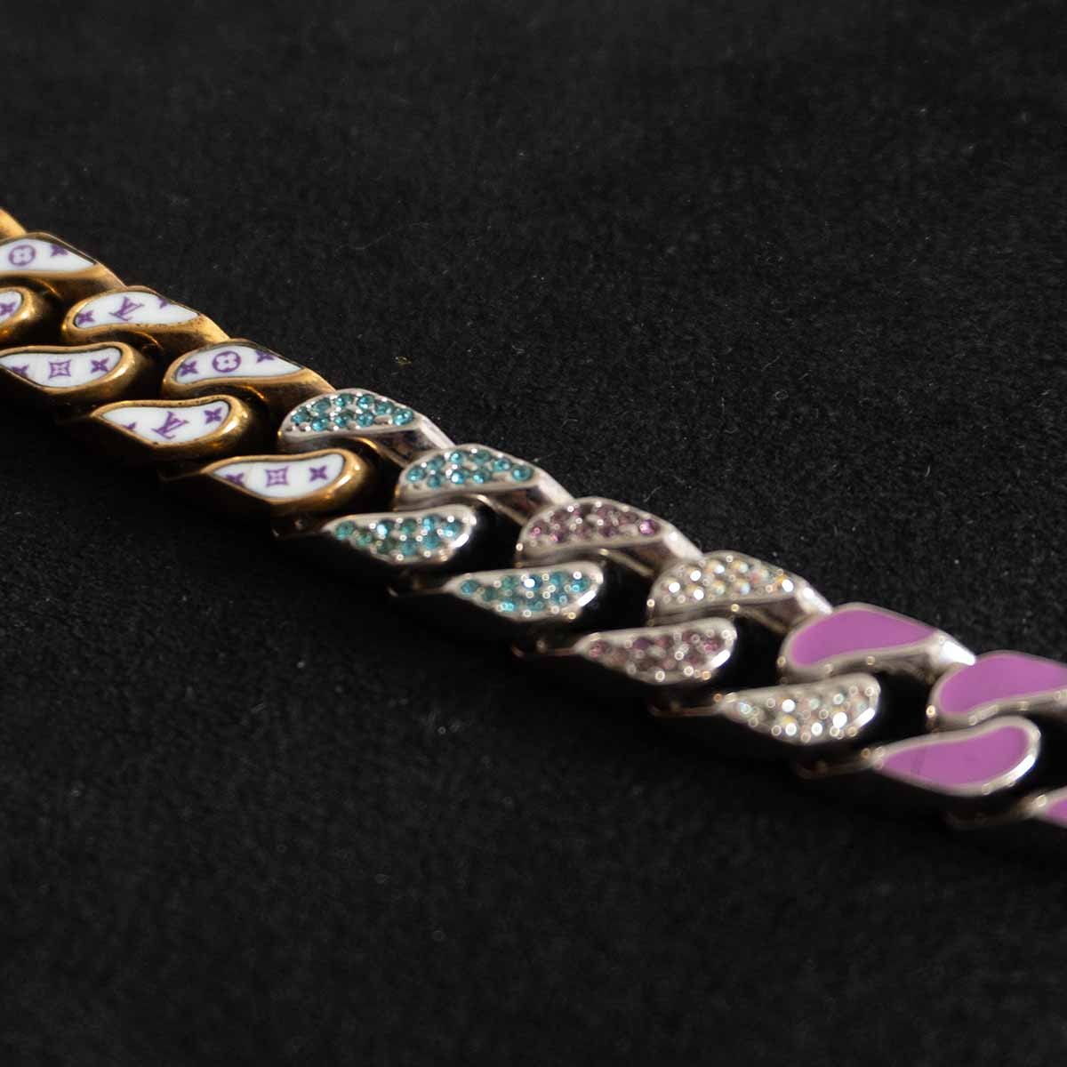 LOUIS VUITTON Monogram Collier Chain Necklace Size ONE SIZE