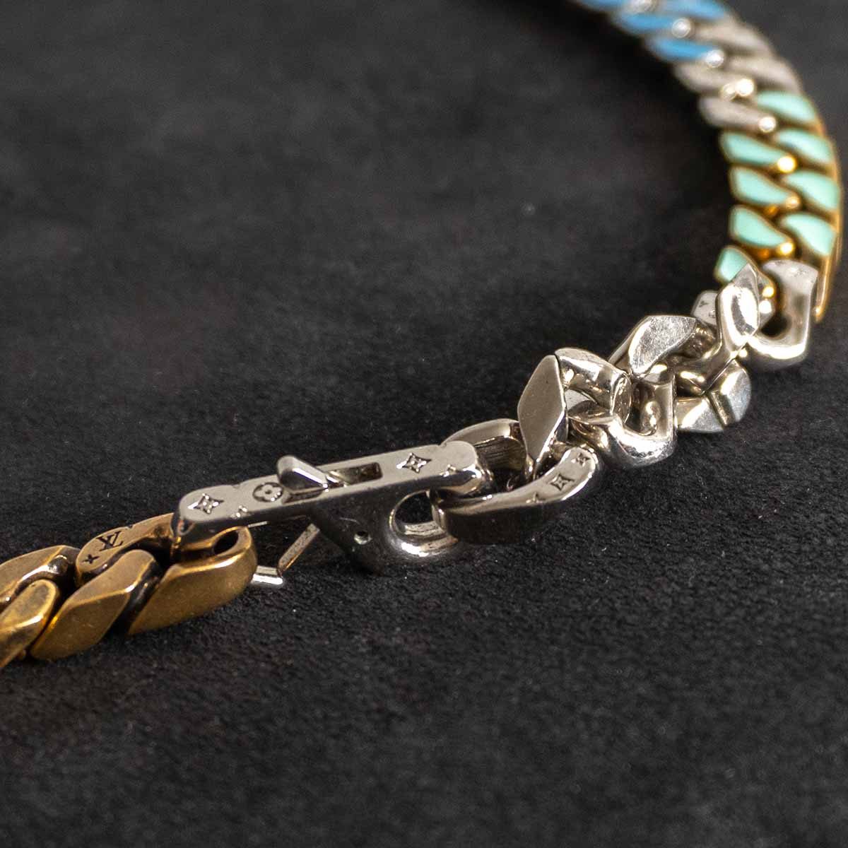 LOUIS VUITTON Monogram Collier Chain Necklace Size ONE SIZE