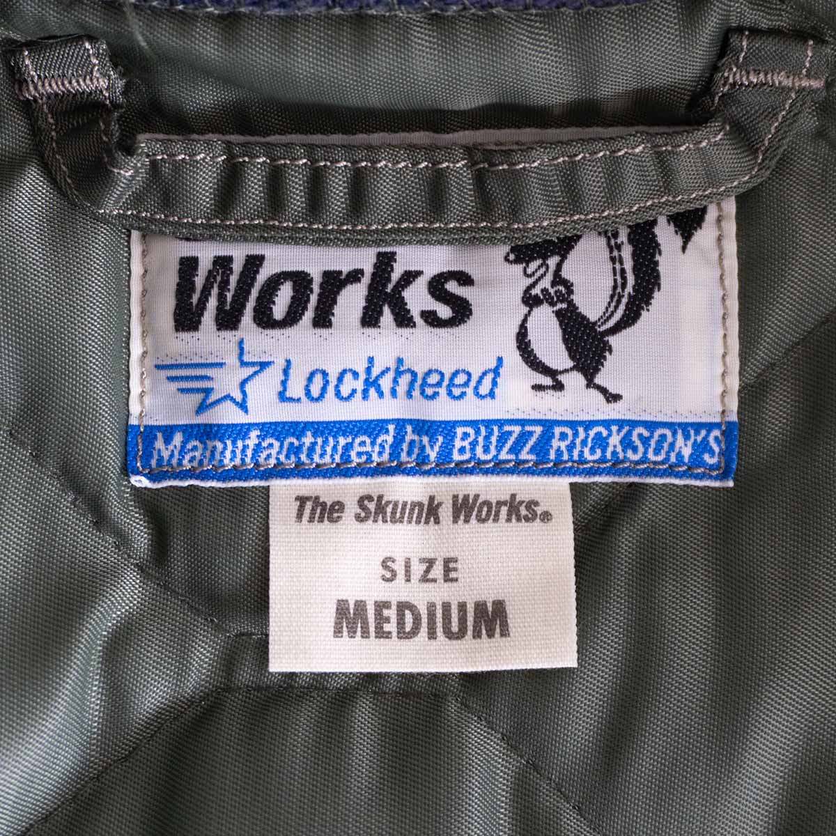 BUZZ RICKSON'S CWU-9/P Lockheed Skunk Works Quilted Size M