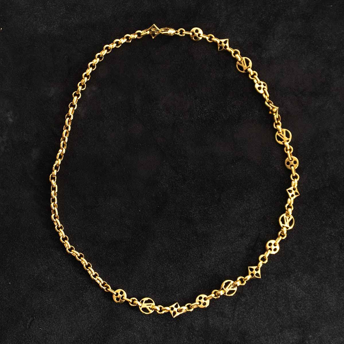 LOUIS VUITTON Collier Crazy In Lock Necklace Size ONE SIZE