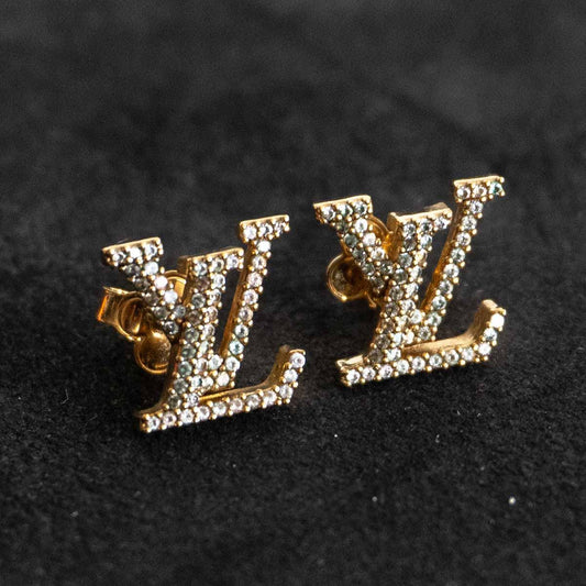 LOUIS VUITTON Iconic Strass Earrings M00609 Size ONE SIZE