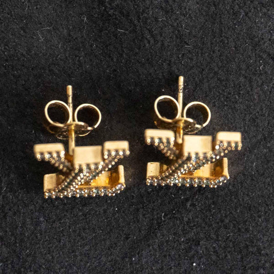 LOUIS VUITTON Iconic Strass Earrings M00609 Size ONE SIZE
