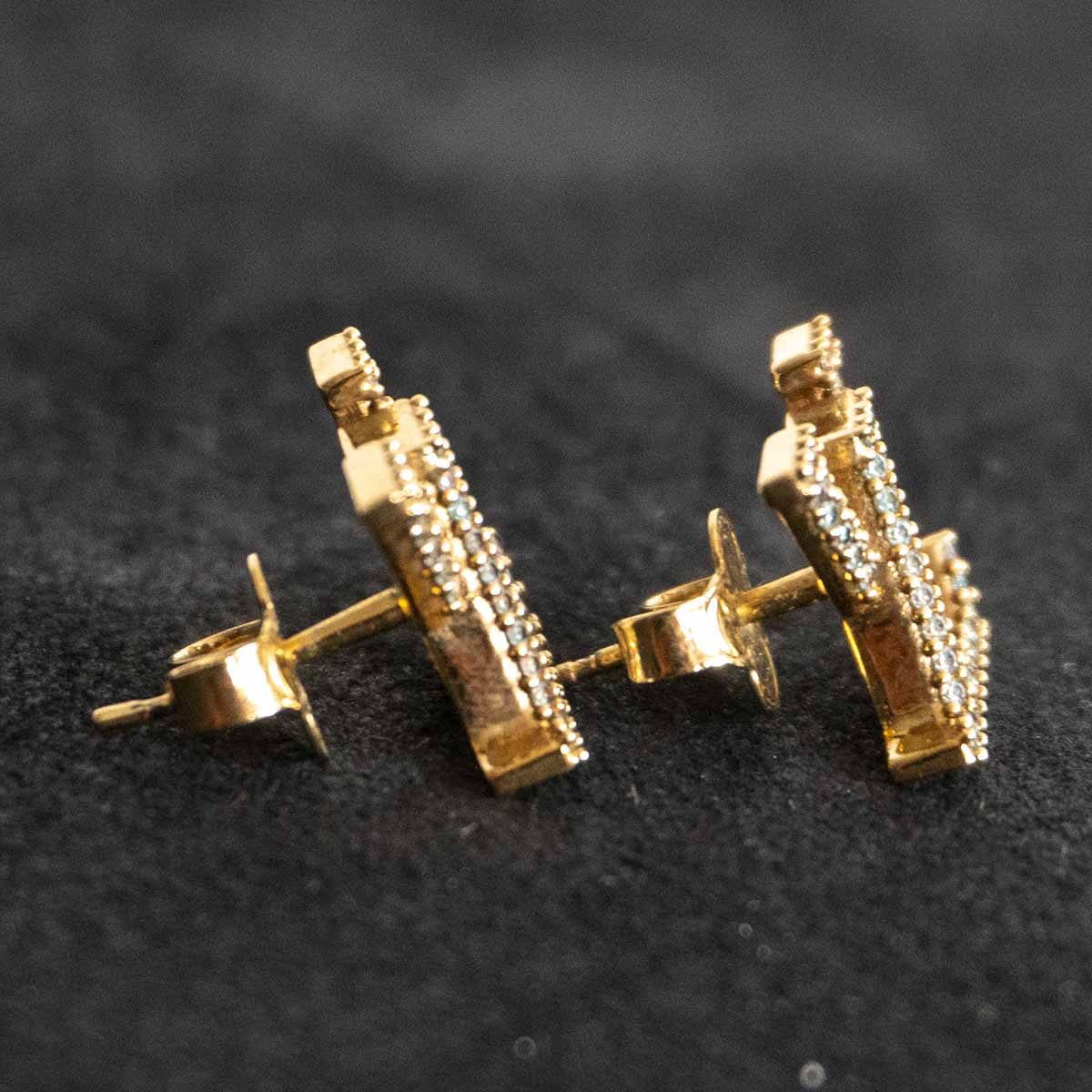 LOUIS VUITTON Iconic Strass Earrings M00609 Size ONE SIZE