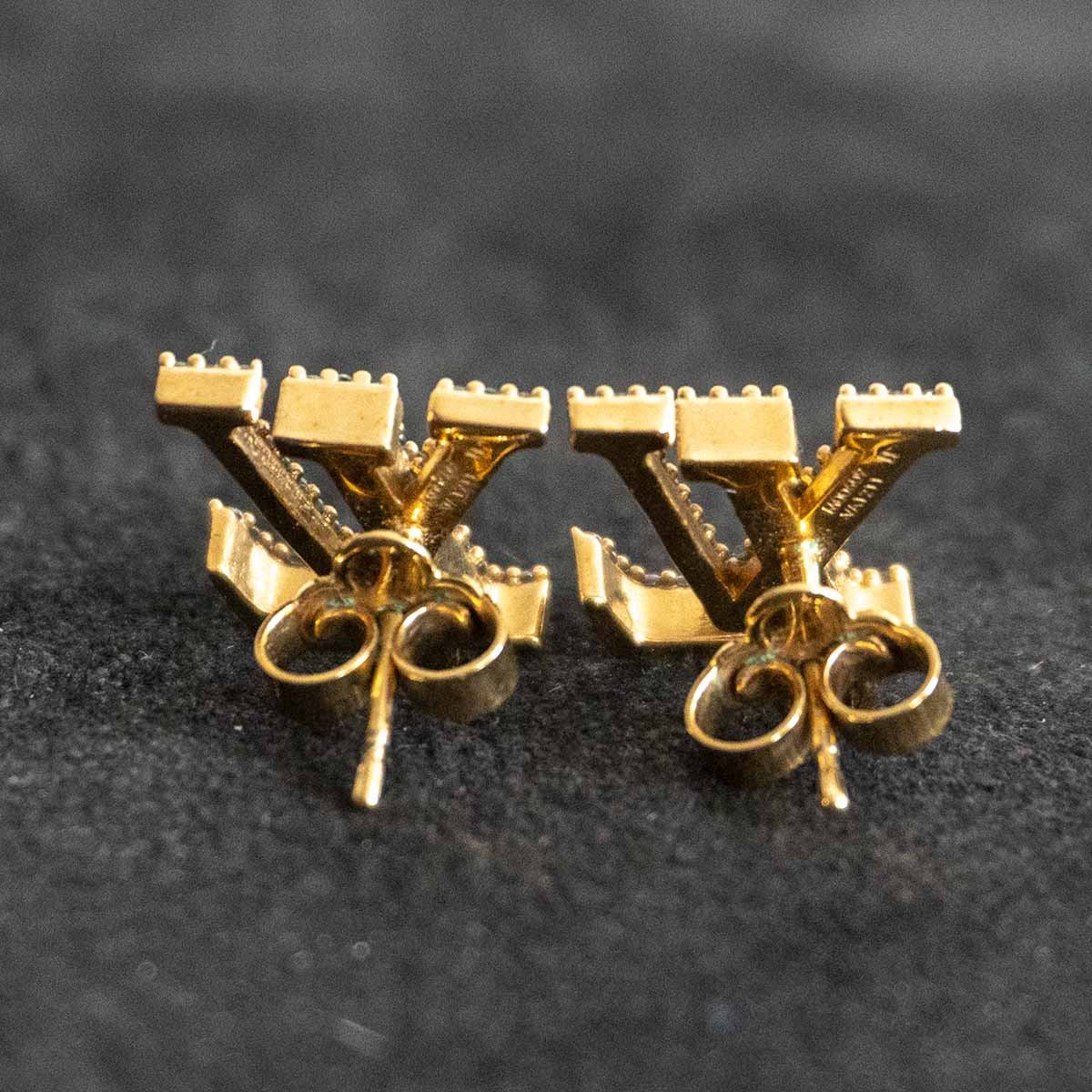 LOUIS VUITTON Iconic Strass Earrings M00609 Size ONE SIZE