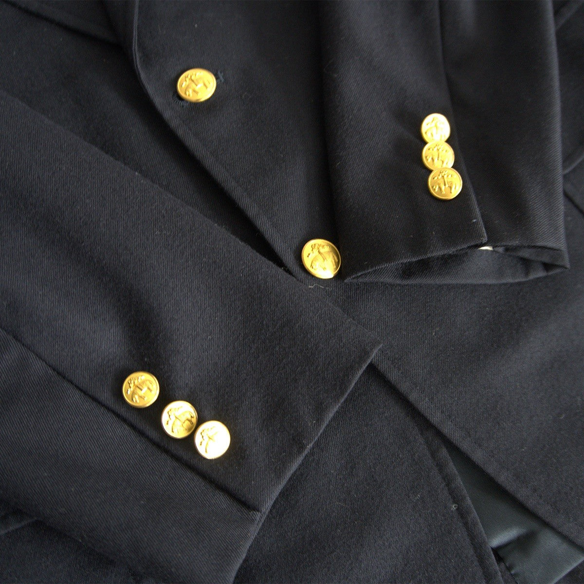 BROOKS BROTHERS Gold Button Navy Blazer Size YA8