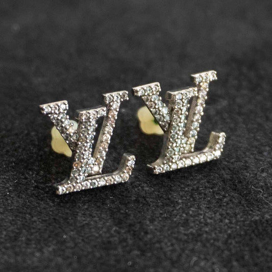 LOUIS VUITTON Iconic Strass Earrings M00608 Size ONE SIZE