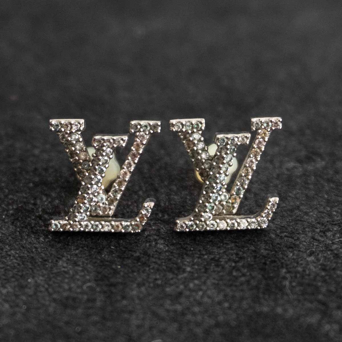 LOUIS VUITTON Iconic Strass Earrings M00608 Size ONE SIZE