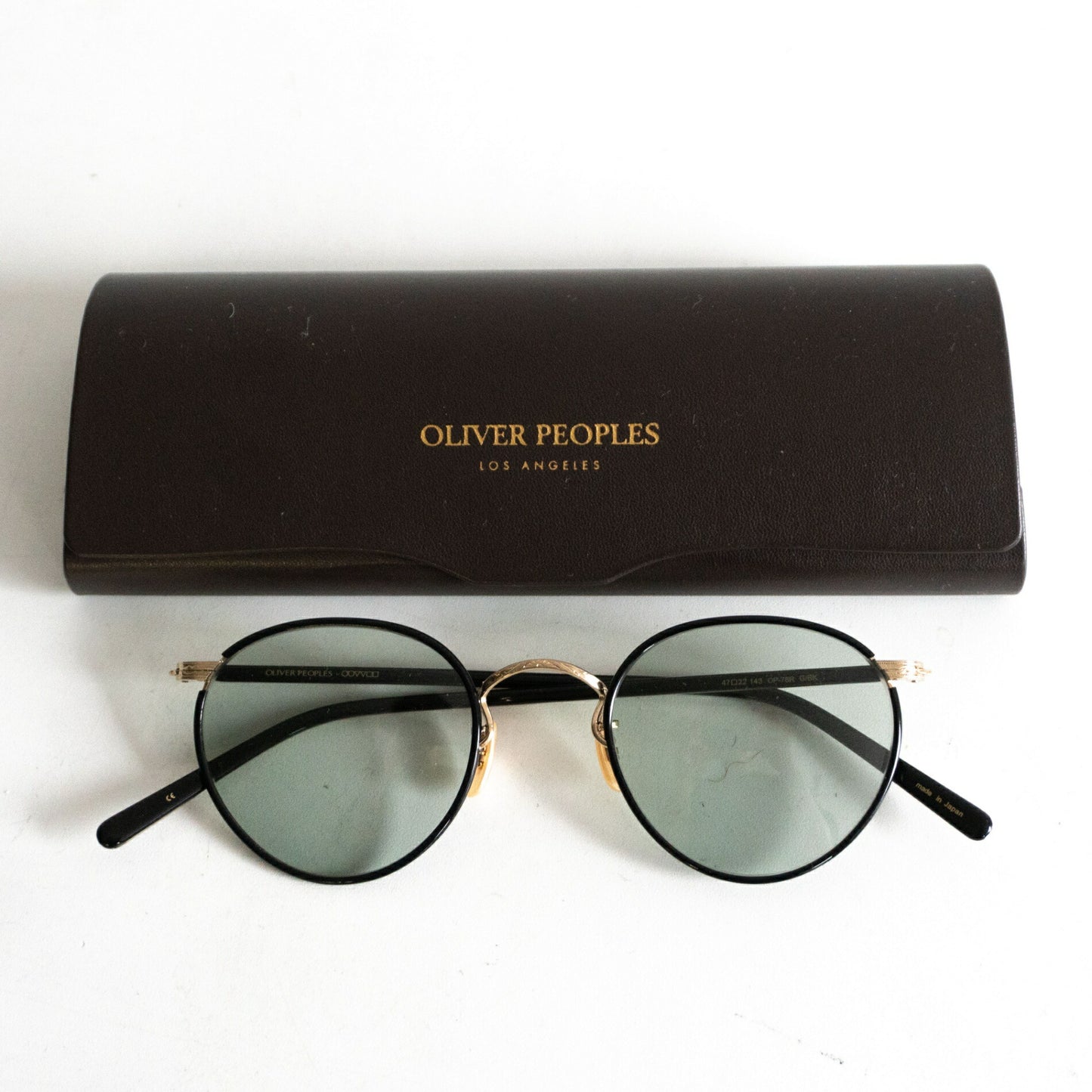 OLIVER PEOPLES OP-78R G/BK Metal Boston Size ONE SIZE