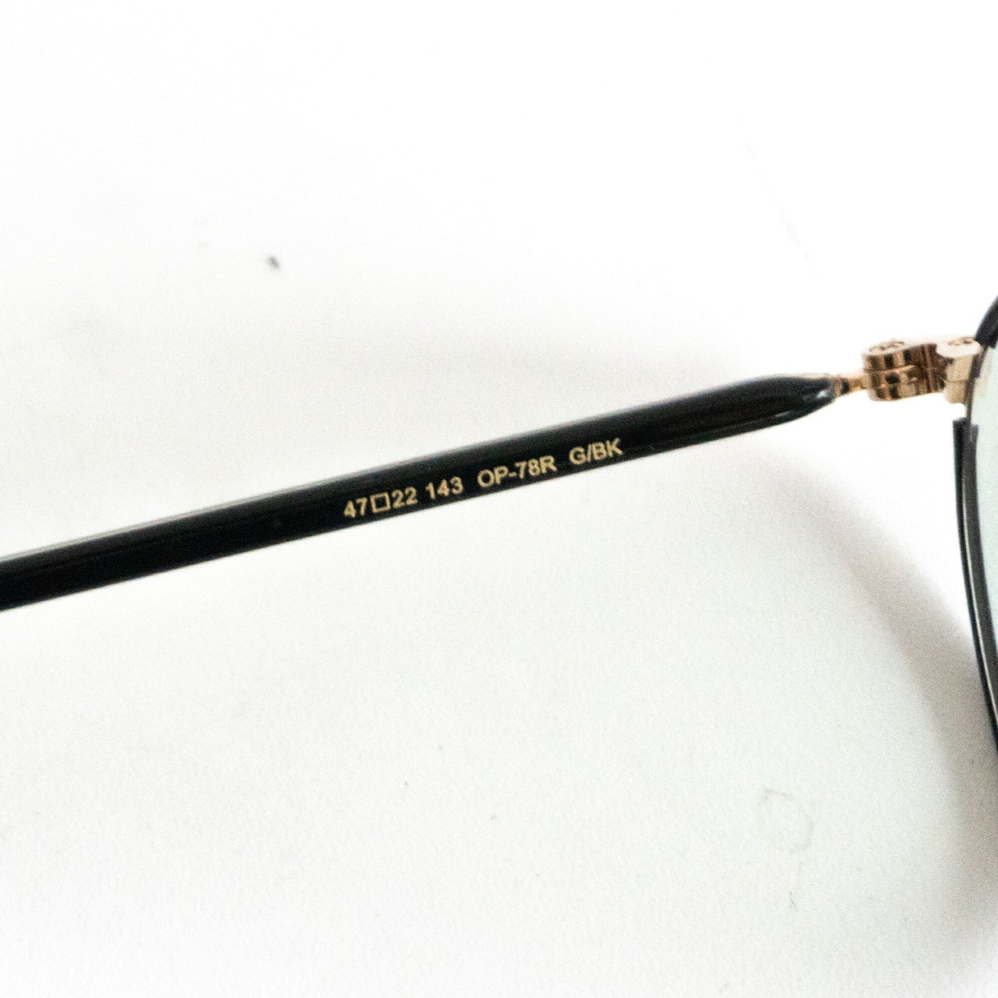 OLIVER PEOPLES OP-78R G/BK Metal Boston Size ONE SIZE