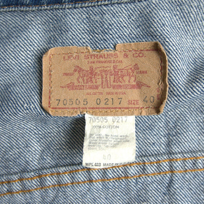 LEVI'S 70s 70505 4th Type Denim Jacket Small E Size XXS