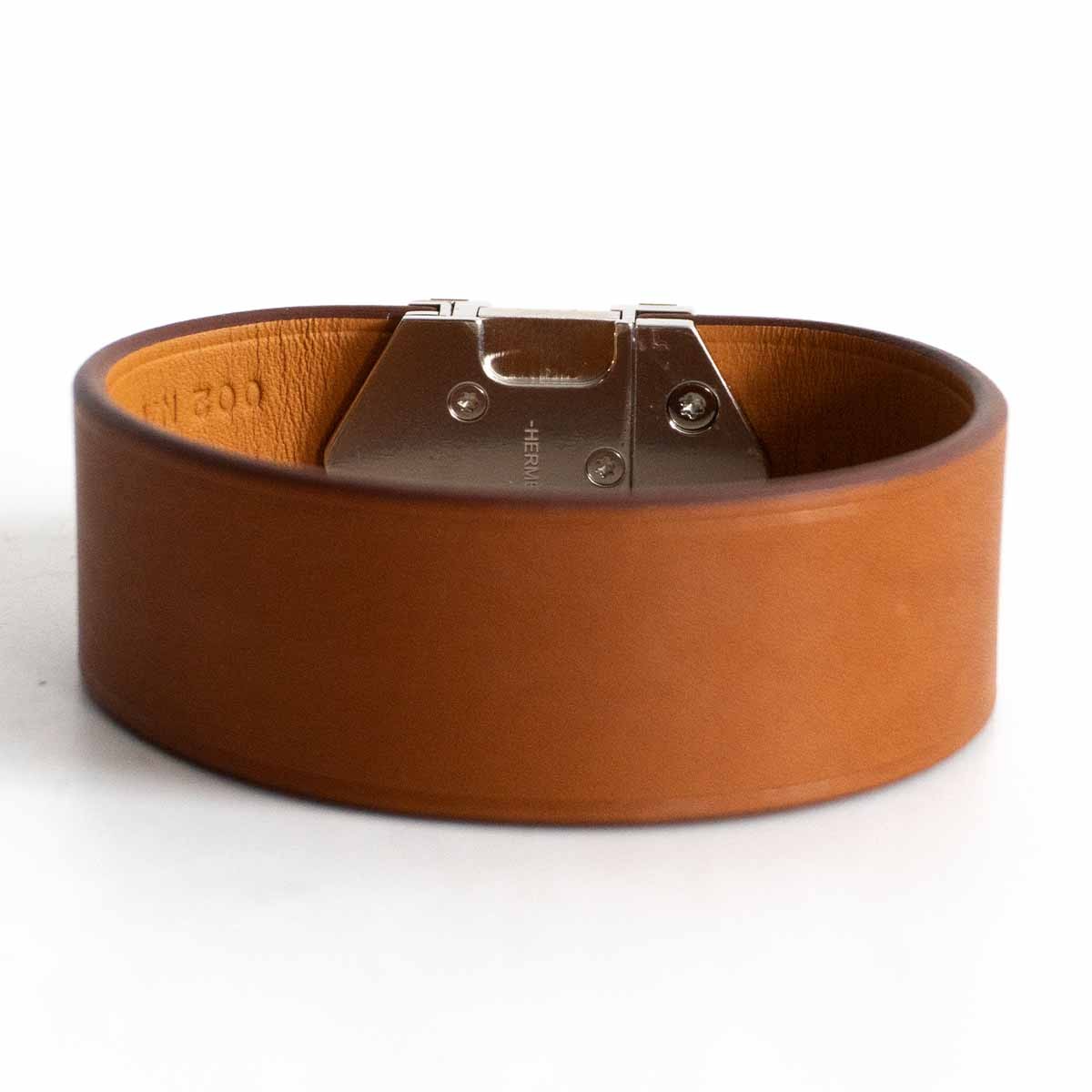 HERMES Super H Leather Bracelet Size ONE SIZE