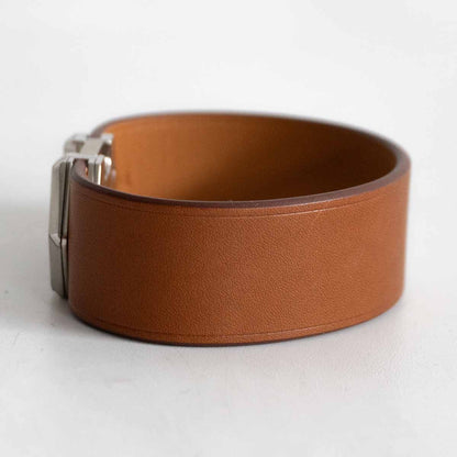HERMES Super H Leather Bracelet Size ONE SIZE