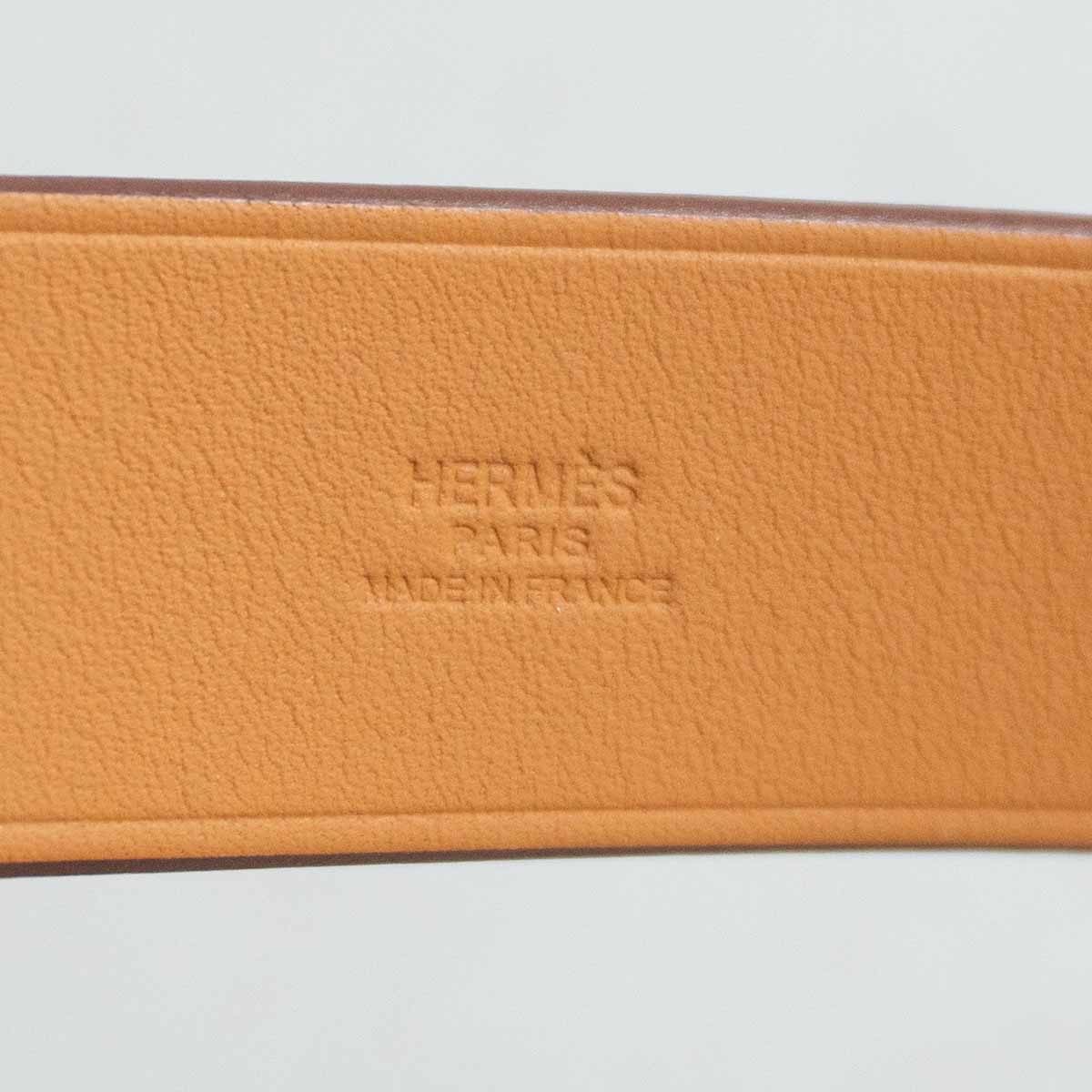HERMES Super H Leather Bracelet Size ONE SIZE