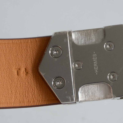 HERMES Super H Leather Bracelet Size ONE SIZE
