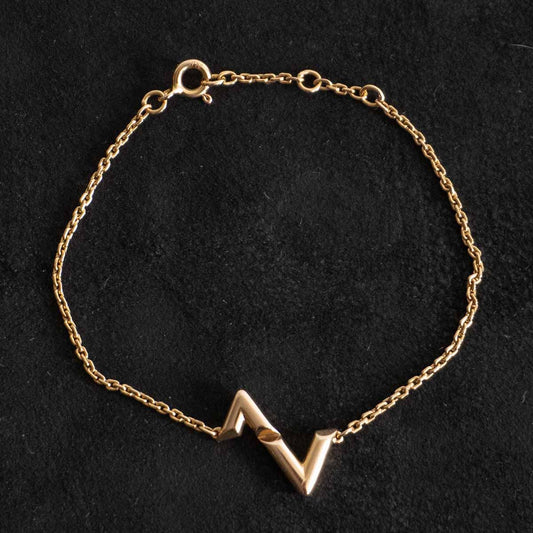 LOUIS VUITTON LV Volt Upside Down Bracelet 18K Gold