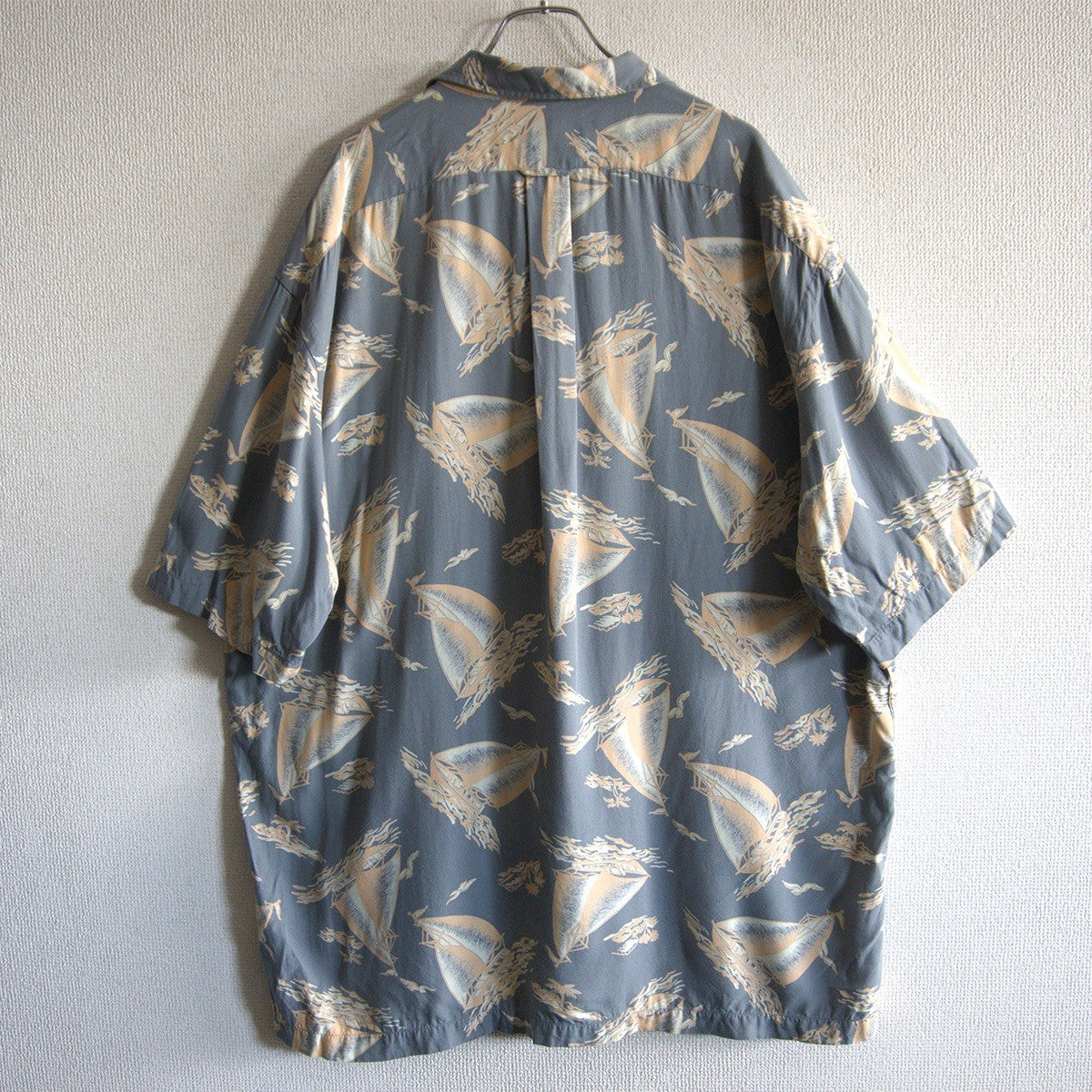 POLO RALPH LAUREN CALDWELL Rayon Open Collar Shirt Size XL