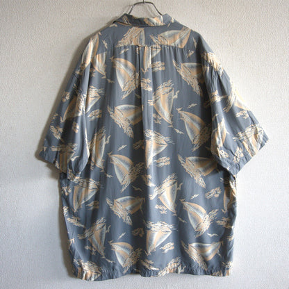 POLO RALPH LAUREN CALDWELL Rayon Open Collar Shirt Size XL