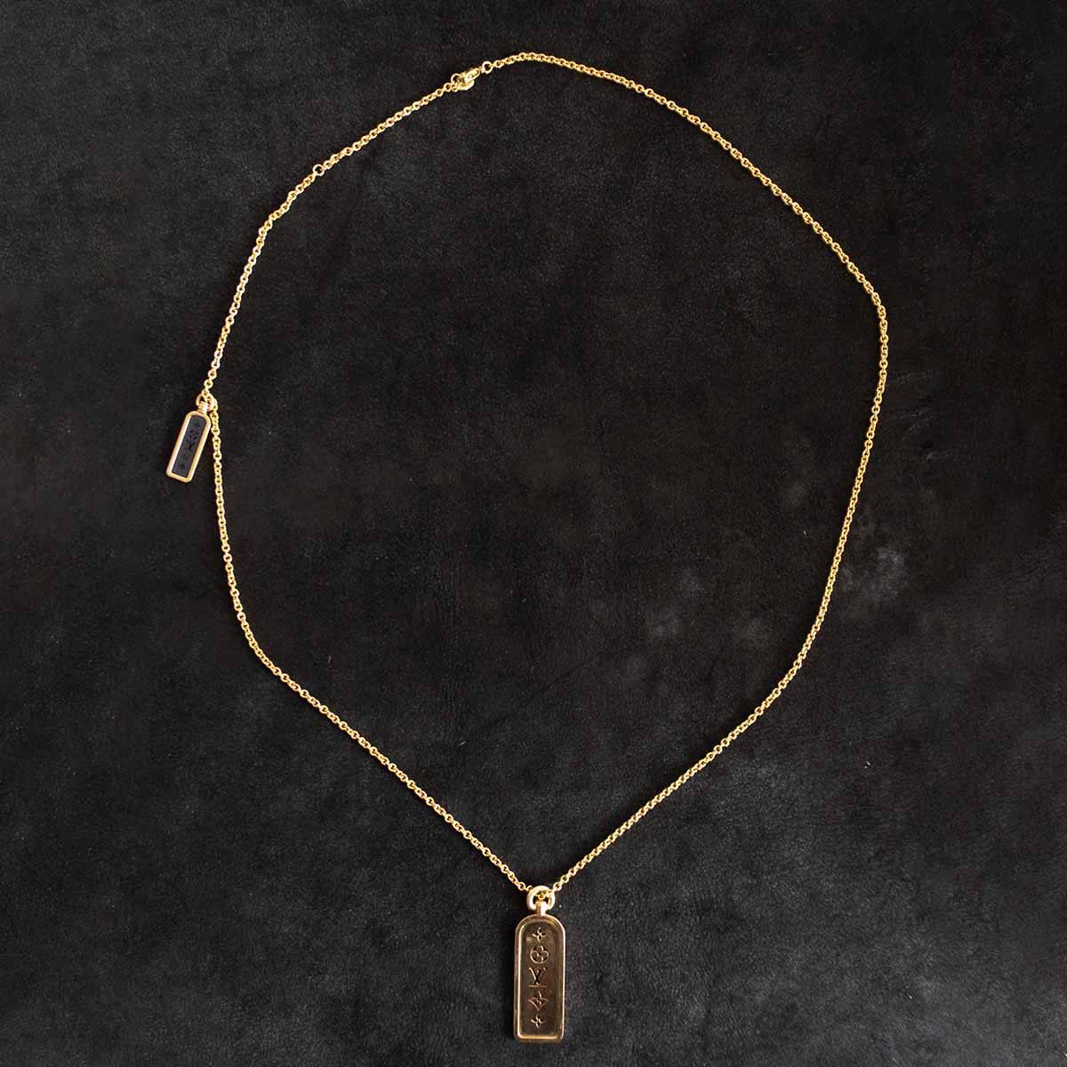 LOUIS VUITTON Legaston Tag Set Pendant Necklace