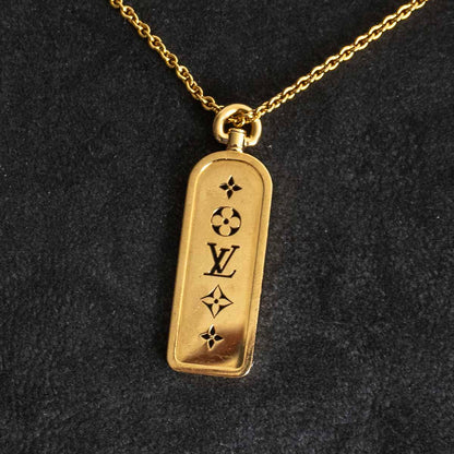 LOUIS VUITTON Legaston Tag Set Pendant Necklace
