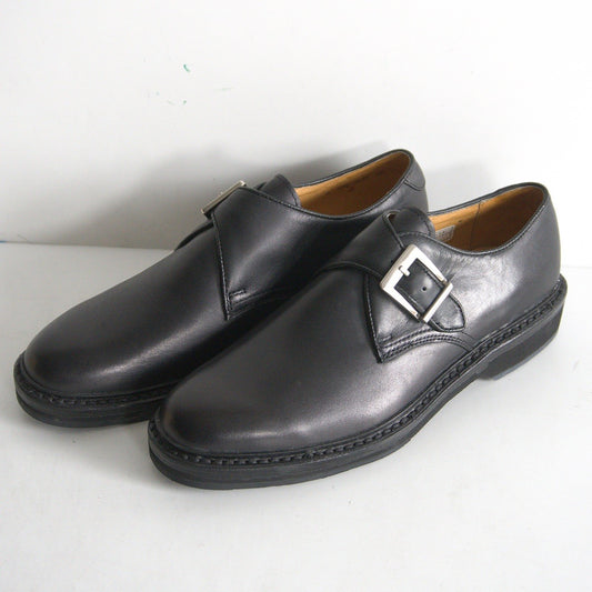 REGAL Monk Strap Leather Shoes Black Size 7